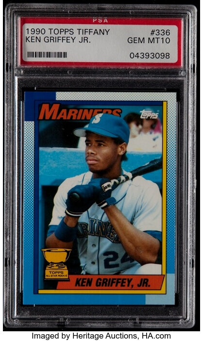 2010 Topps Heritage Chrome c148 Ken Griffey Jr. 1777/1961