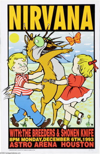 Frank Kozik - Nirvana Concert Poster, Signed by the Artist (1993 
