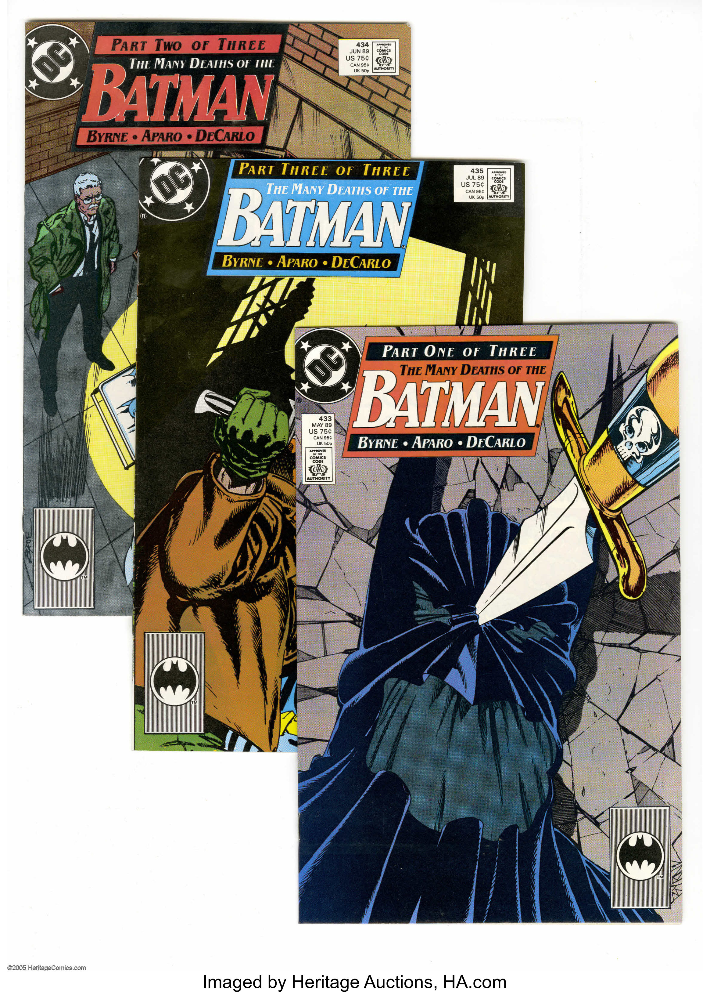 Batman #433-435 Group (DC, 1989) Condition: Average NM-. This lot | Lot  #16132 | Heritage Auctions