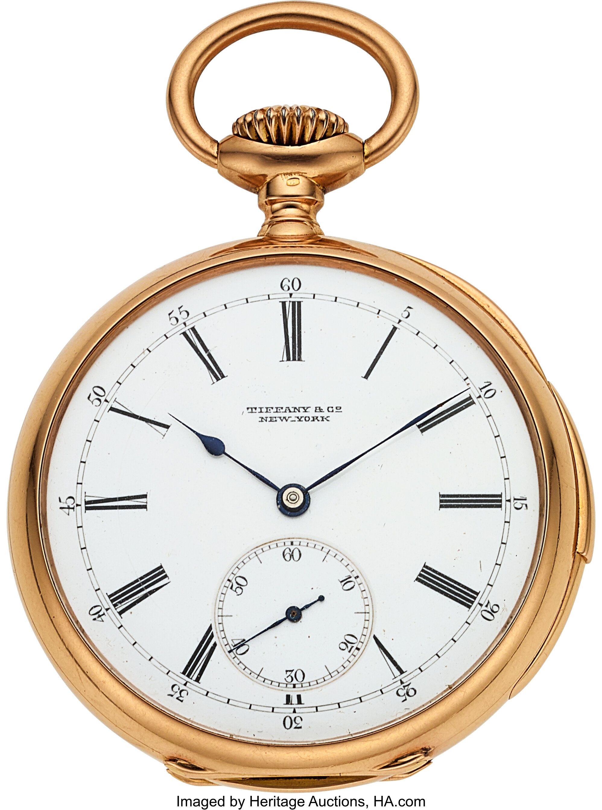 Patek Philippe, 18k Gold Minute Repeater Pocketwatch For Tiffany ...