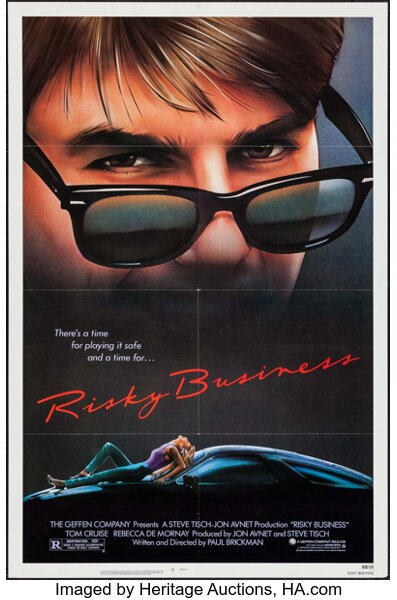 Risky Business Warner Brothers 1983 One Sheet 27 X 41 Lot 53360 Heritage Auctions