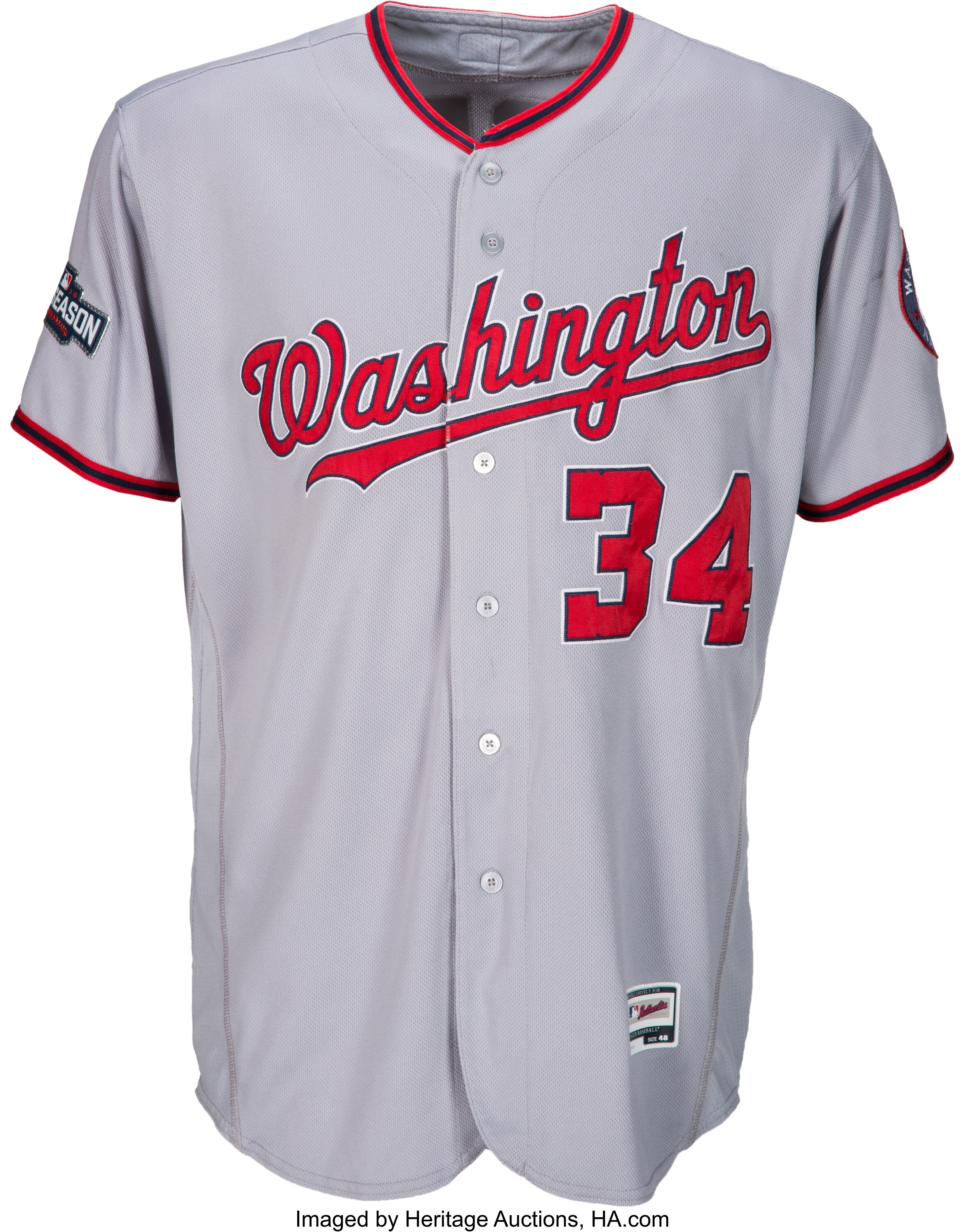 2016 Bryce Harper Game Worn Washington Nationals Jersey with Lot