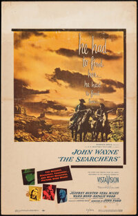 The Searchers (Warner Brothers, 1956). Window Card (14" X 22"). Western