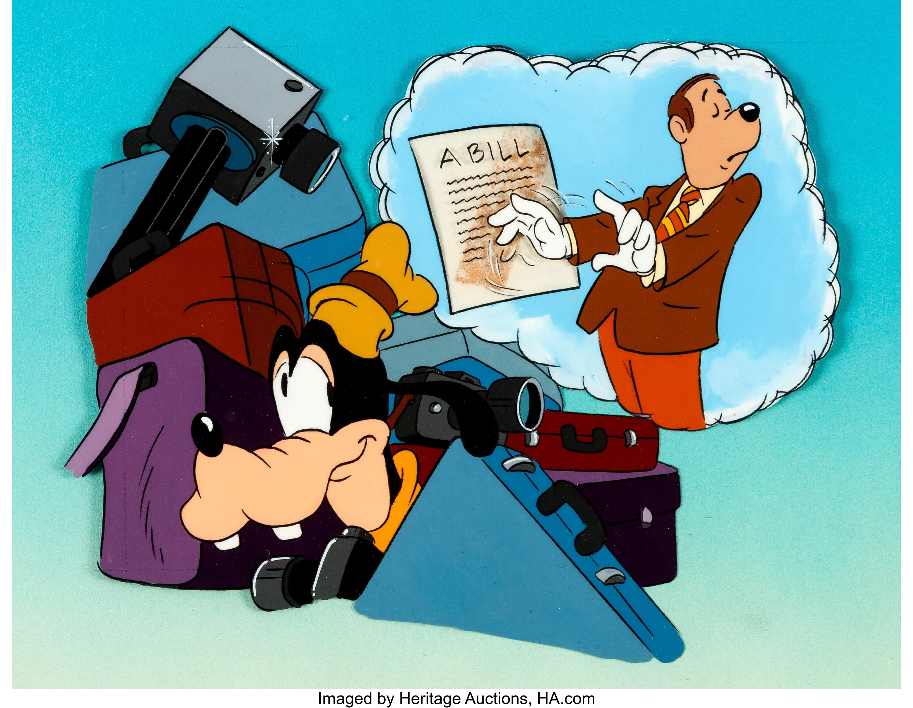 Goofy Educational Production Cel (Walt Disney, c. 1960s-70s