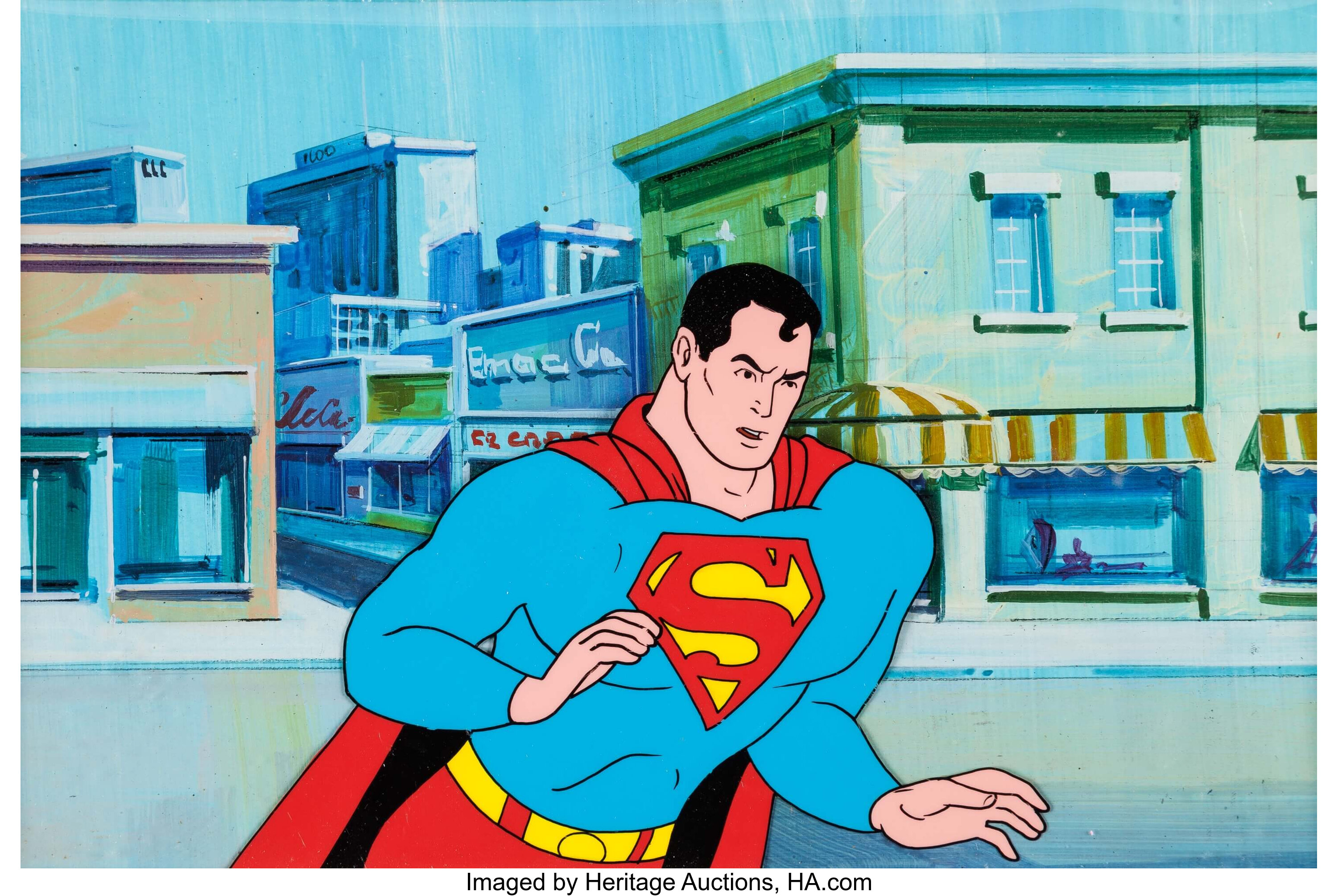 The New Adventures of Superman Production Cel and Painted | Lot #15152 |  Heritage Auctions