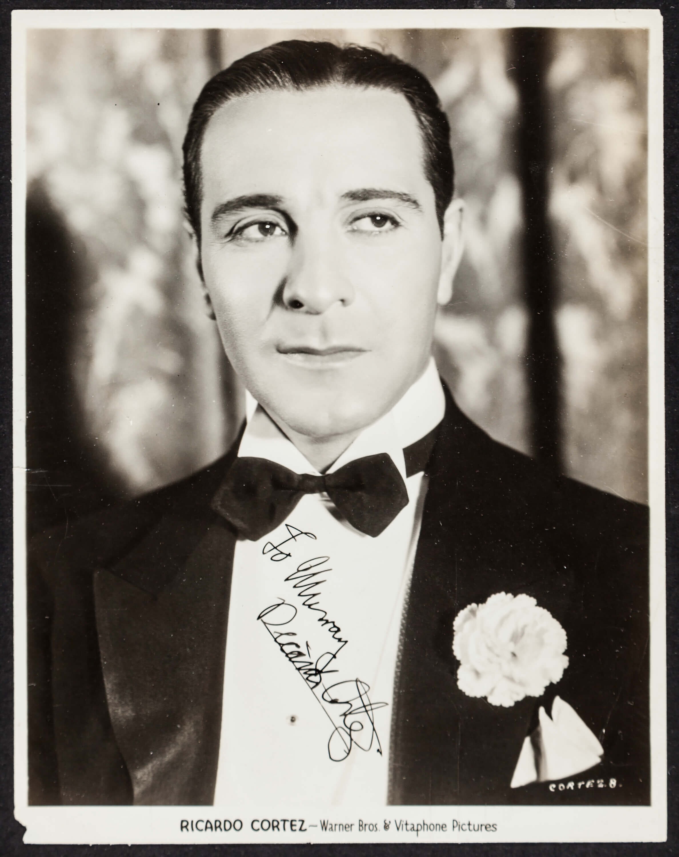 Ricardo Cortez (Warner Brothers, c.1930s). Autographed Photo (8