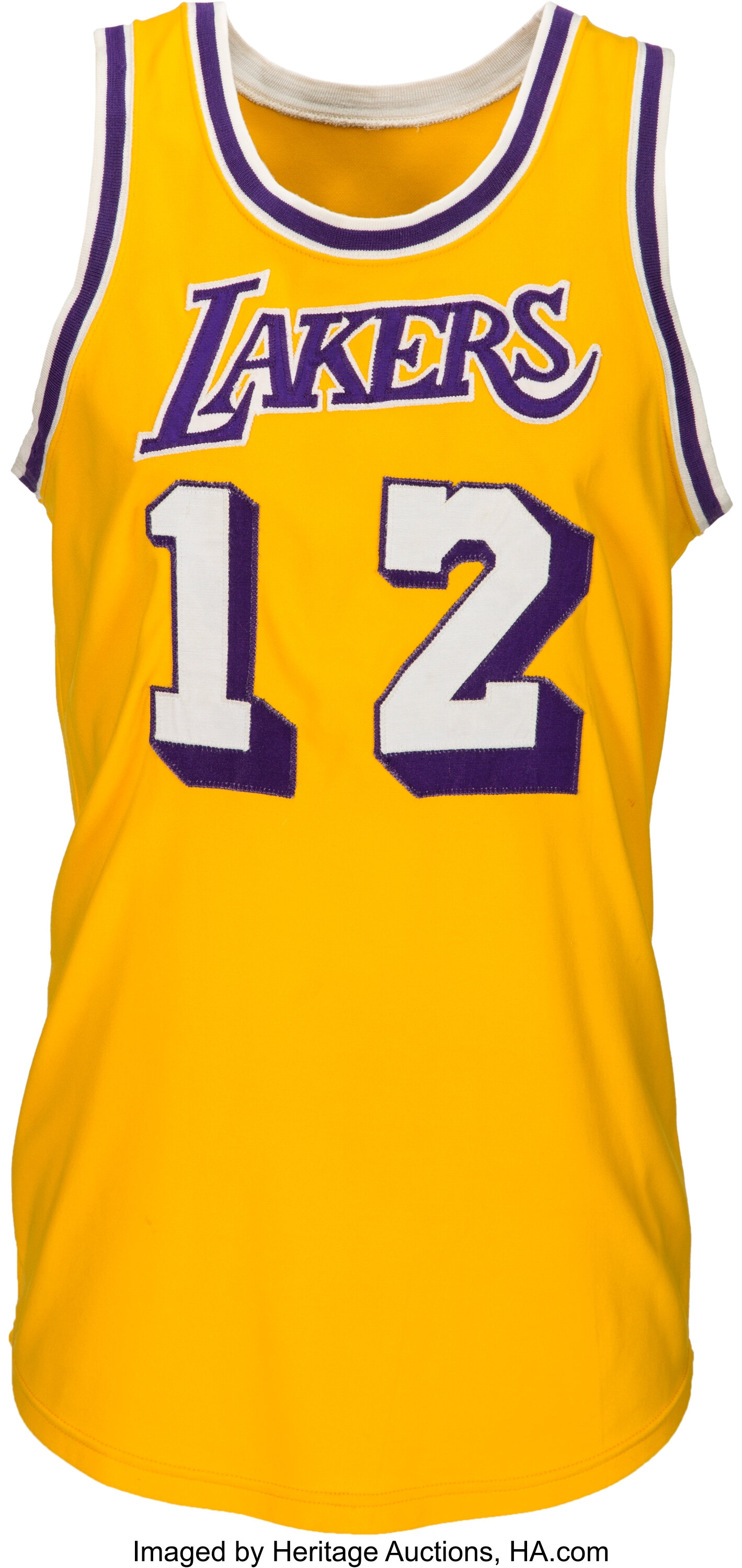 Early 1970's Pat Riley Game Worn Los Angeles Lakers Jersey., Lot #80560