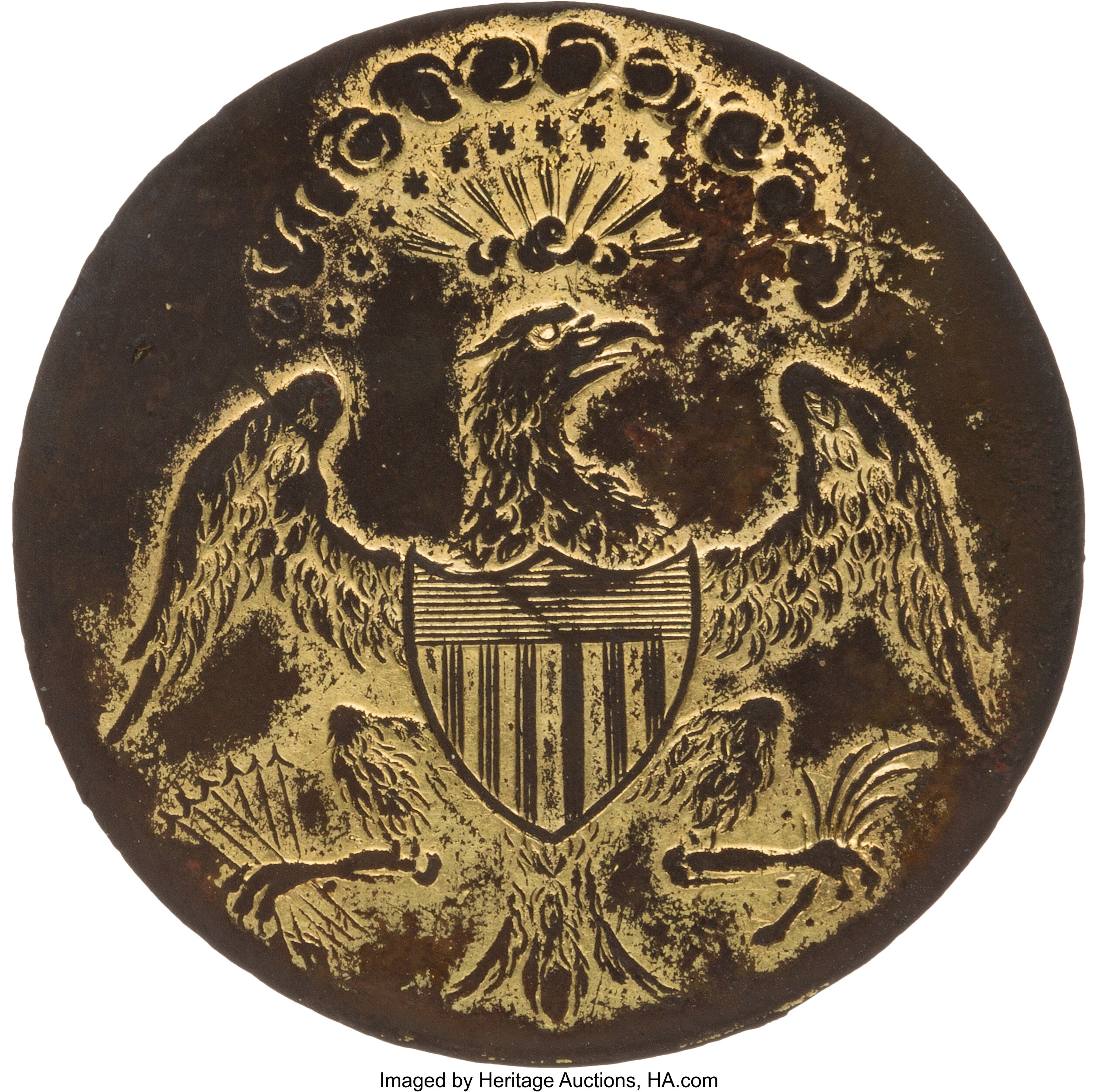 George Washington: Rare Variety Inaugural Button. Political 