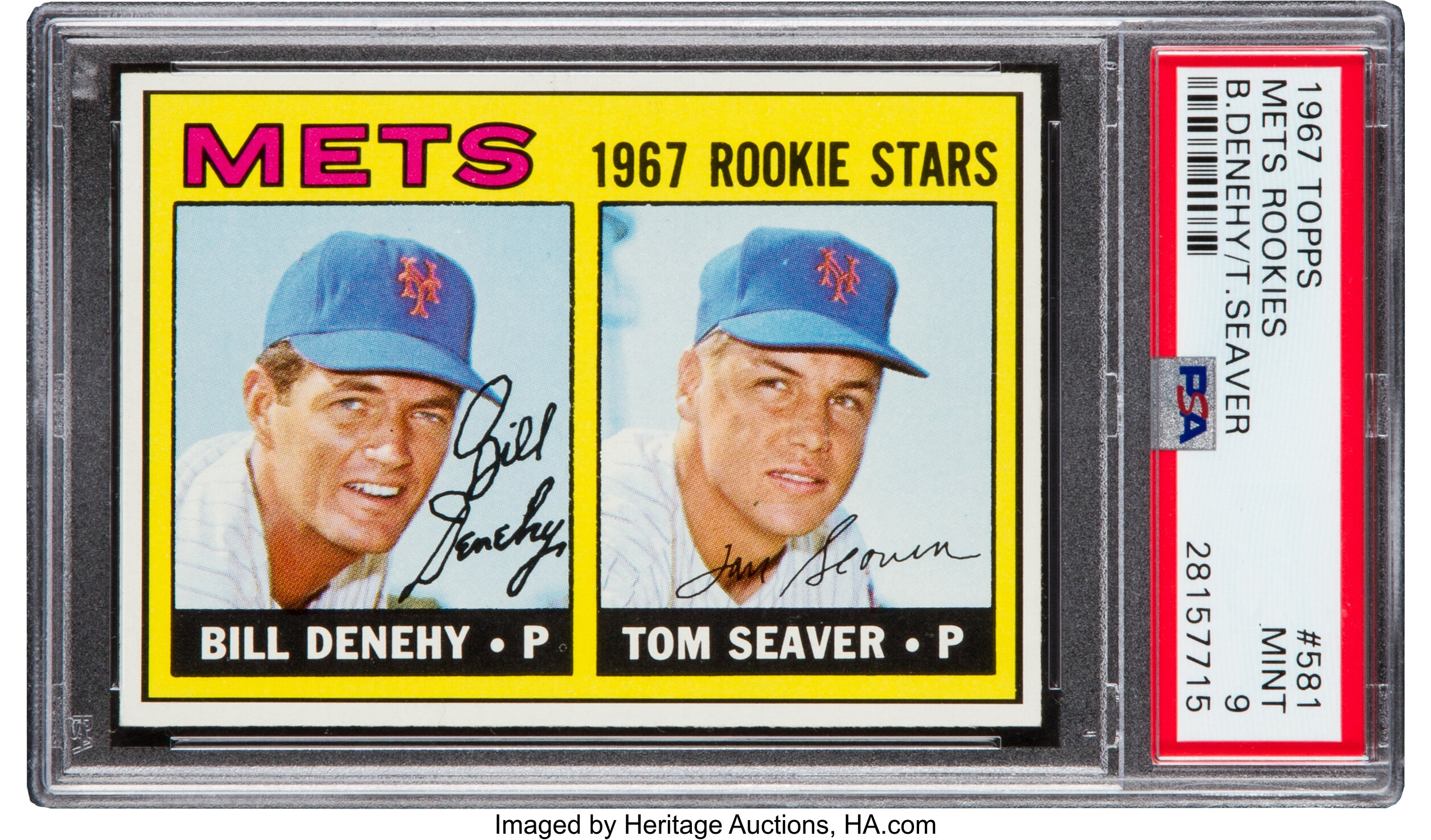 1967 TOPPS #581 TOM SEAVER Rookie Reprint - New York Mets Hall of