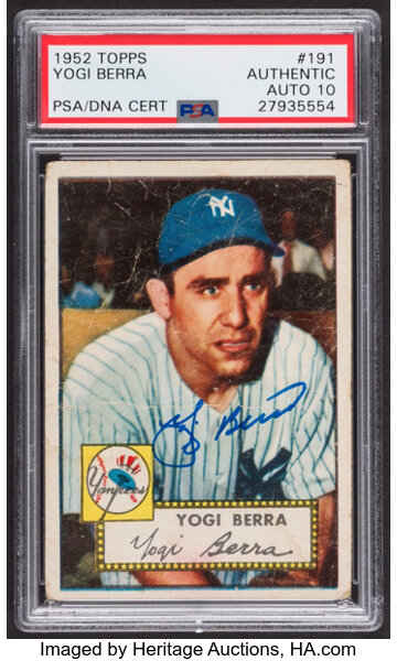 The Ins and Outs of Yogi Berra Autograph Cards