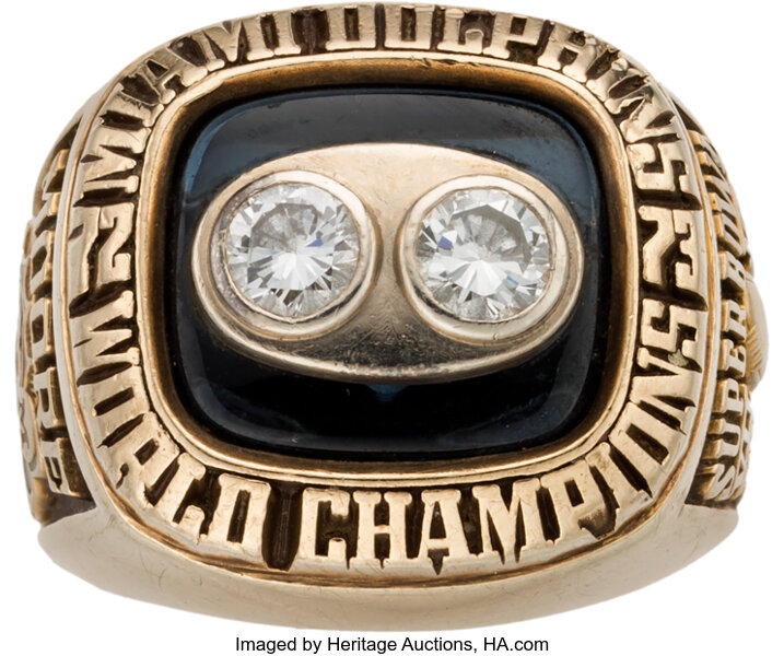 NFL 1973 MIAMI DOLPHINS Super Bowl VIII Championship Ring