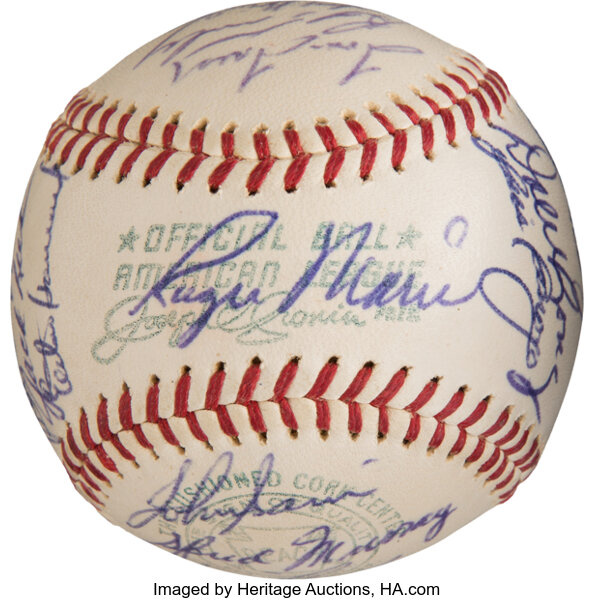 1928 New York Yankees Team-signed Baseball, Antiques Roadshow