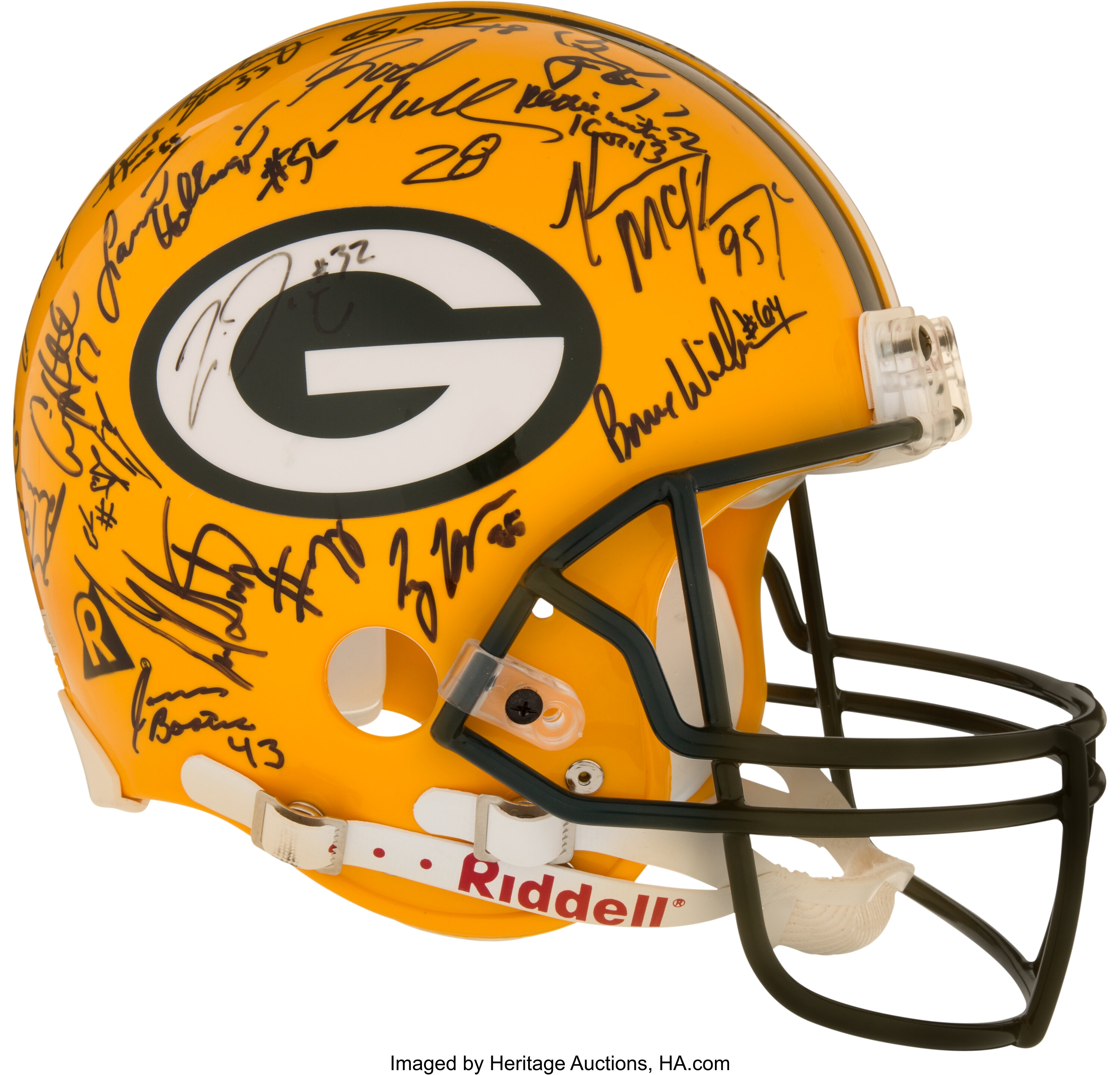 1967 Green Bay Packers Super Bowl I Team Signed Football. , Lot #56708