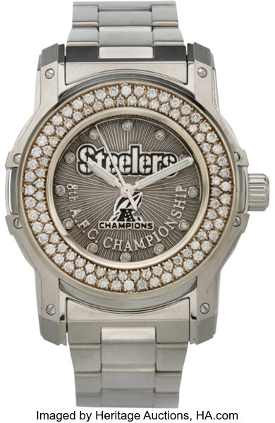 2010 Pittsburgh Steelers AFC Championship Watch Presented to Hines