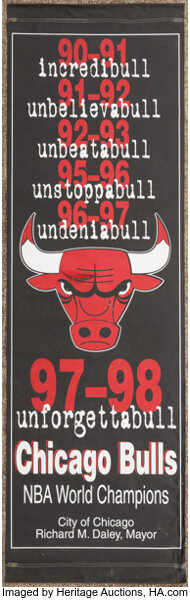 Team Pennant - Basketball - Chicago Bulls 1997 NBA Champions