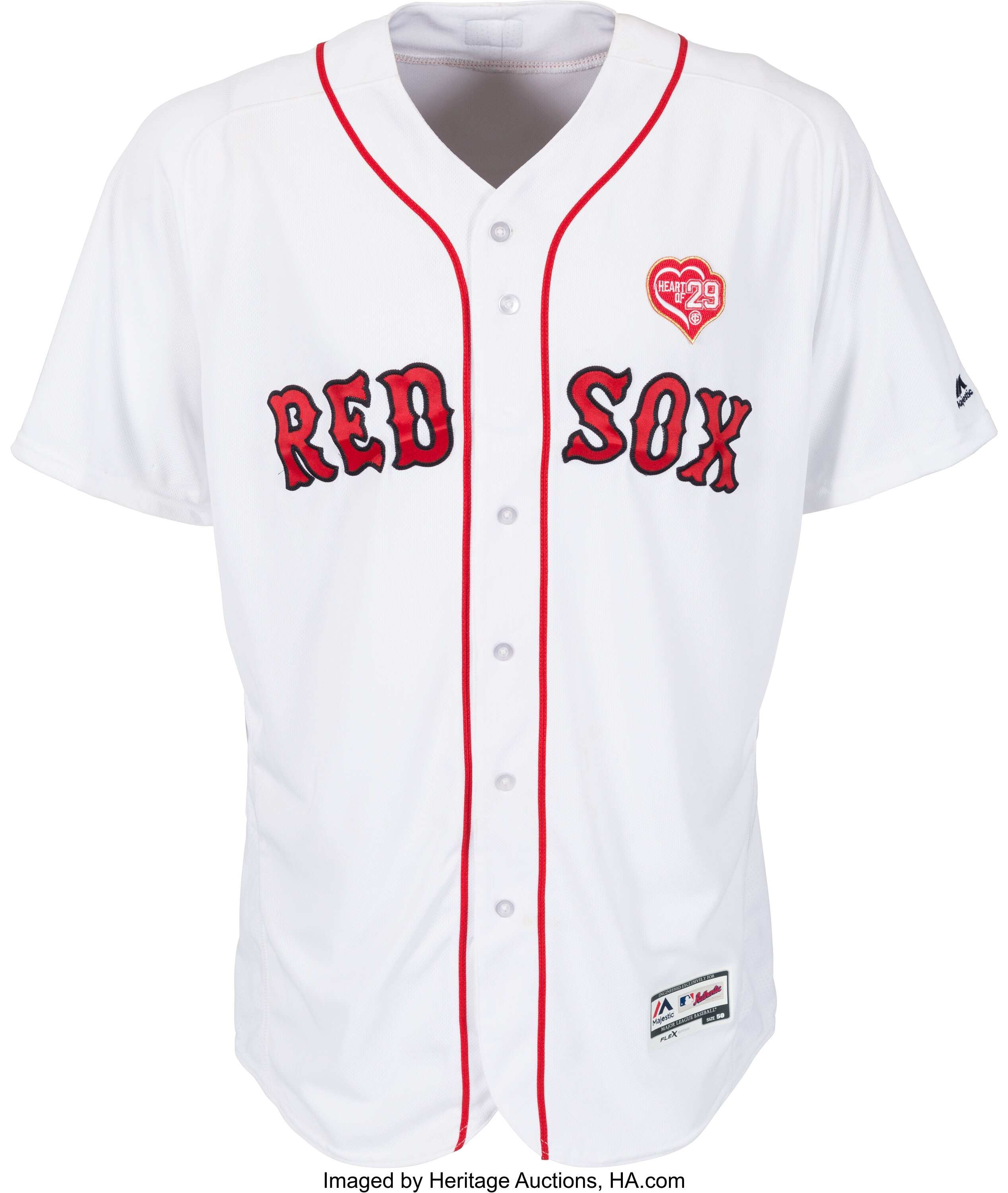 David Ortiz Autographed Boston Red Sox Majestic White Authentic