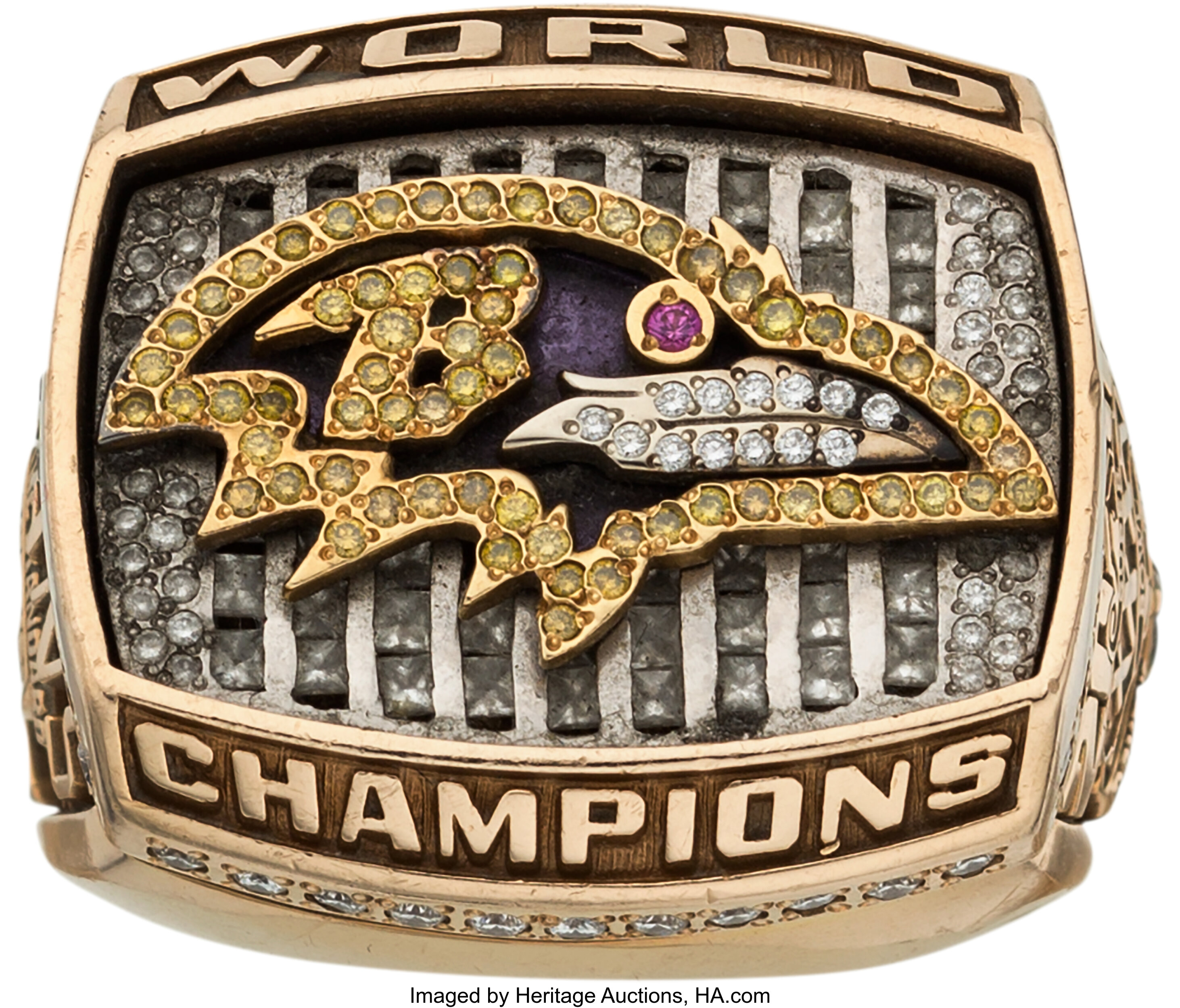 Baltimore Ravens Super Bowl XXXV World Championship Replica Ring