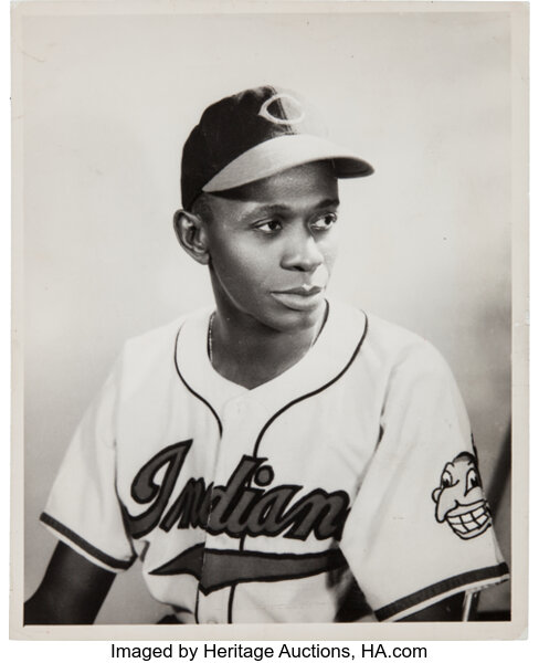 1948 Satchel Paige Original Photograph Used for 1949 Bowman Card