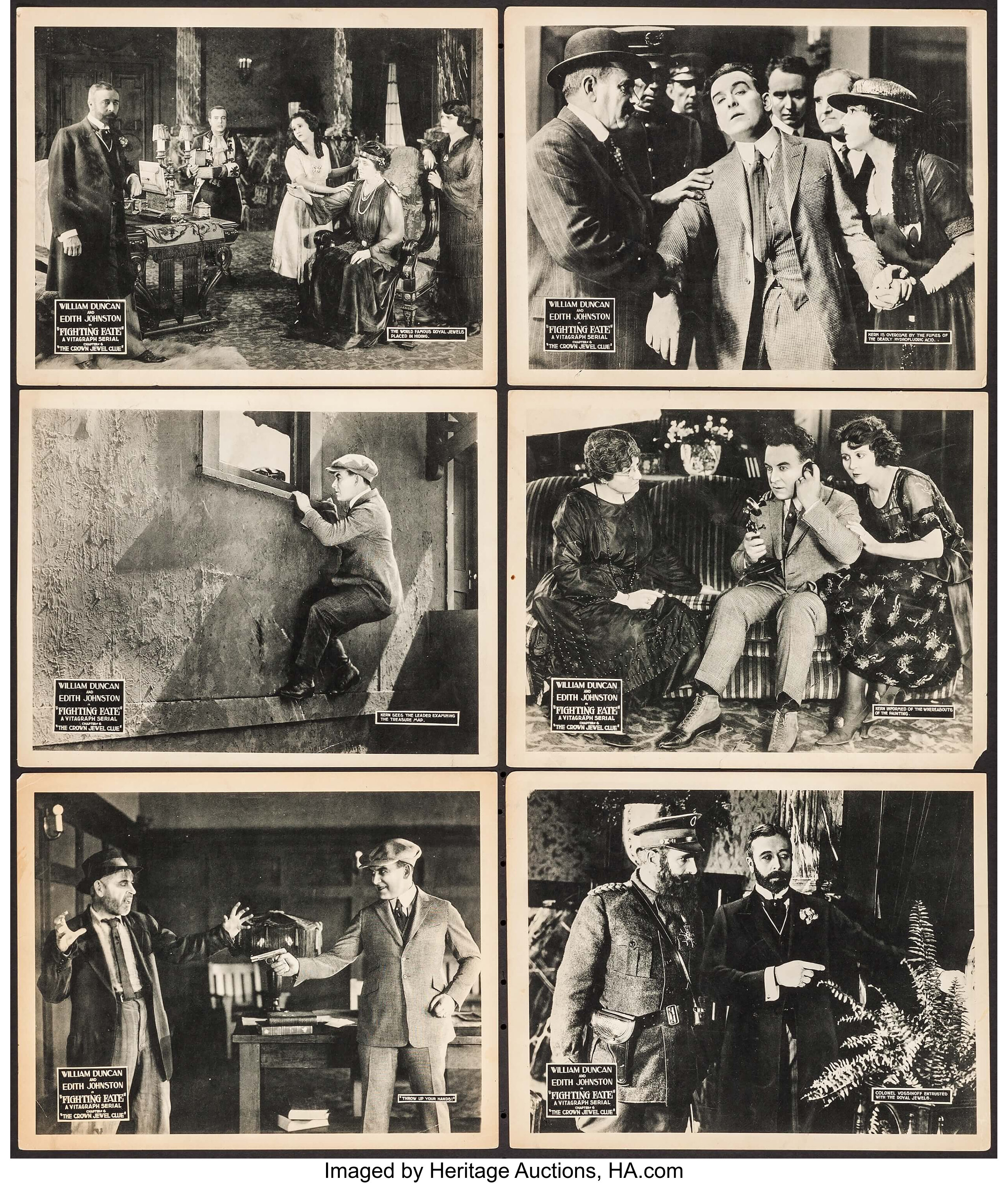 Fighting Fate (Vitagraph, 1921). Lobby Cards (6) (11