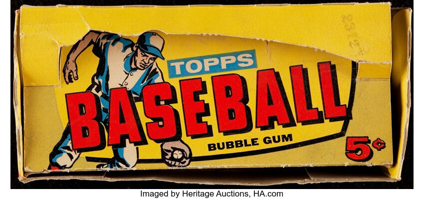 1957 Topps Baseball 5-Cent Wax Box (Empty). .  Baseball Cards