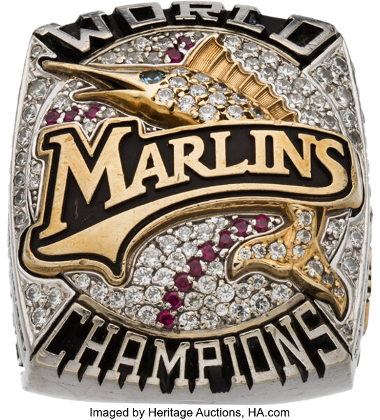 Florida Marlins Classic Goldplated MLB Ring — Sports Jewelry Super