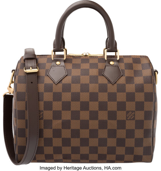 Buy Pre-owned & Brand new Luxury Louis Vuitton Bandouliere Damier Ebene  Speedy 25 Bag Online
