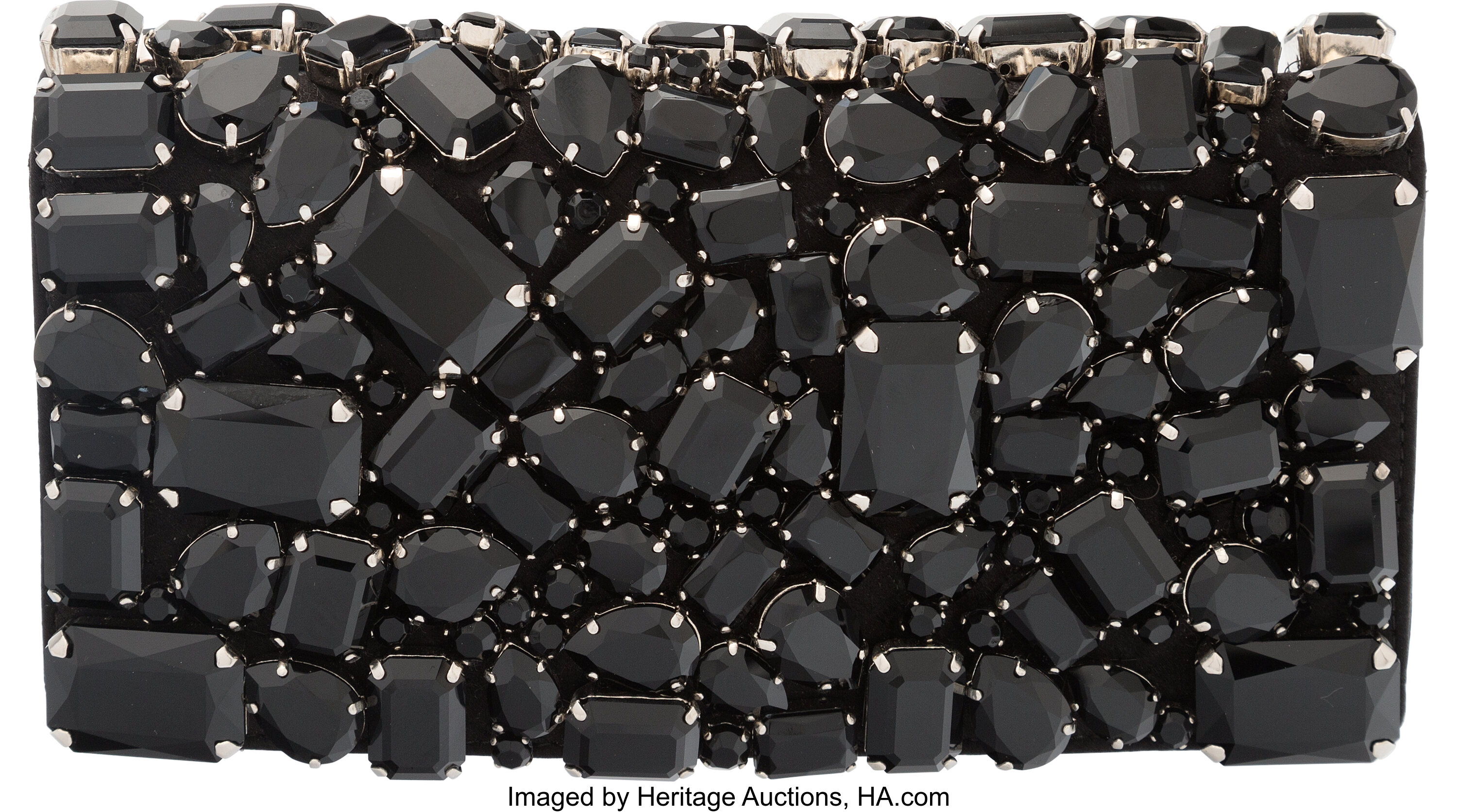 Prada Raso Crystal Embellished Evening Bag