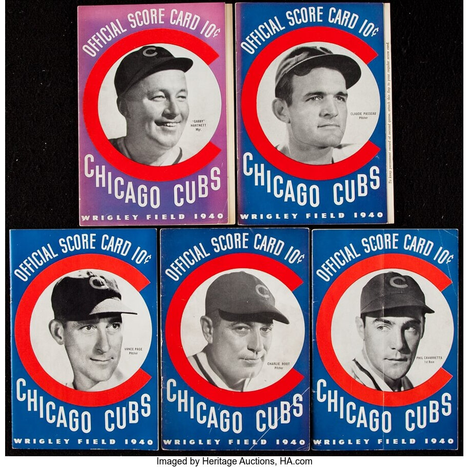 1940 Chicago Cubs Artwork: Hat