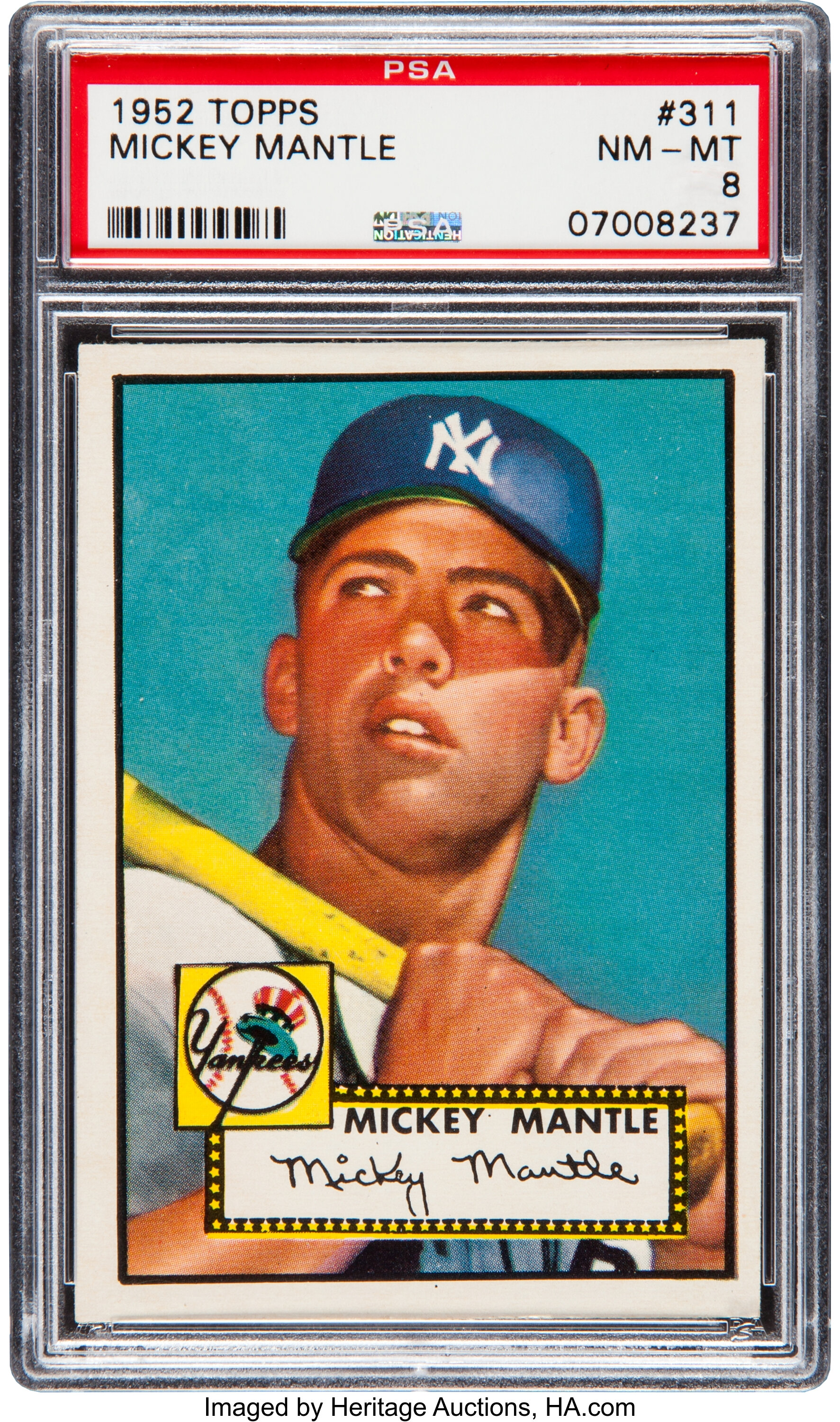 Mickey Mantle PSA 1952 Topps Card Sells for World Record