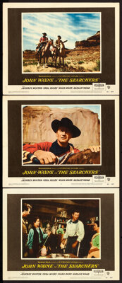The Searchers (Warner Brothers, 1956). Lobby Cards (3) (11" X 14")