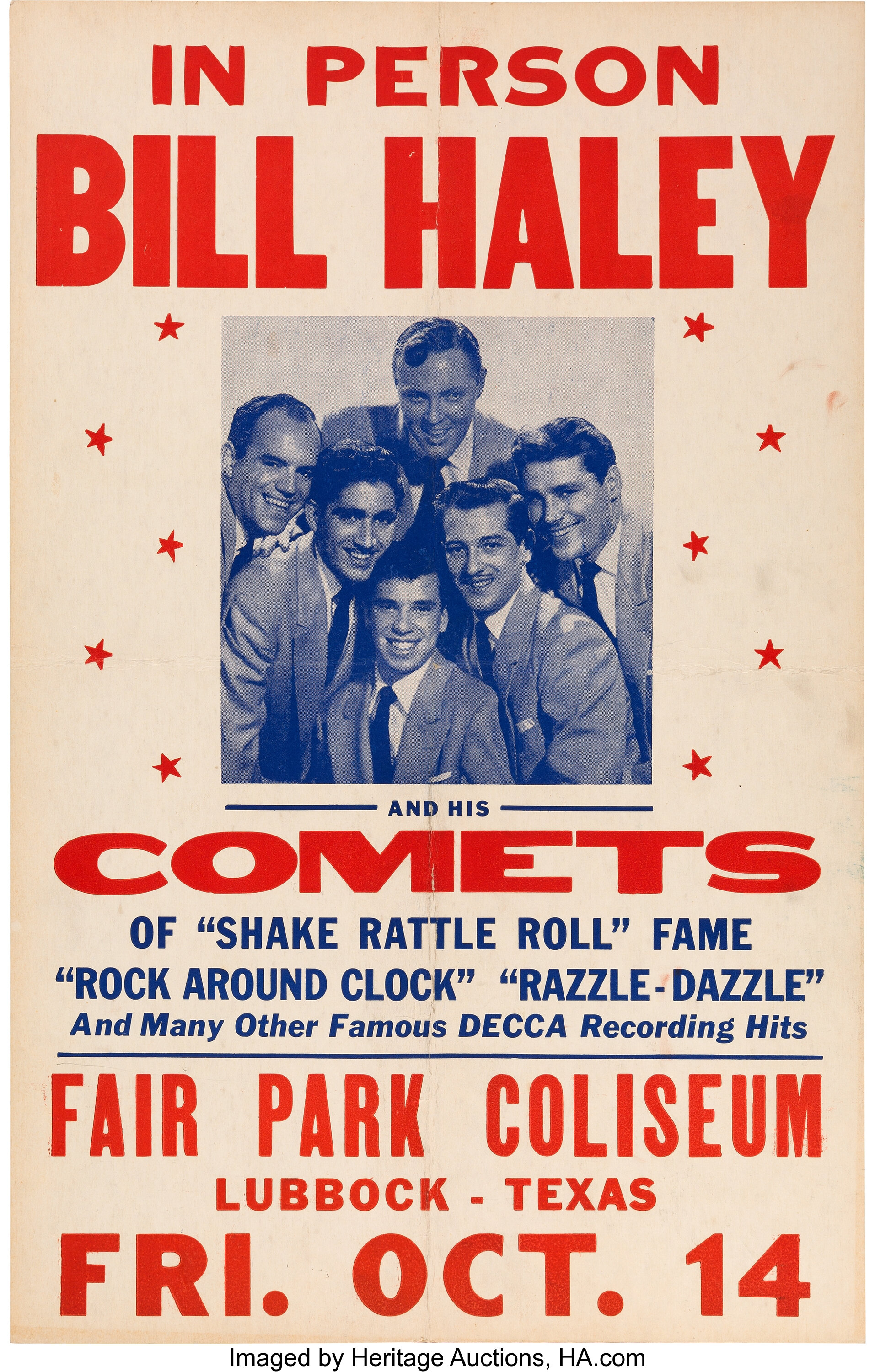 Bill Haley And His Comets/Buddy And Bob Fair Park Coliseum Concert ...