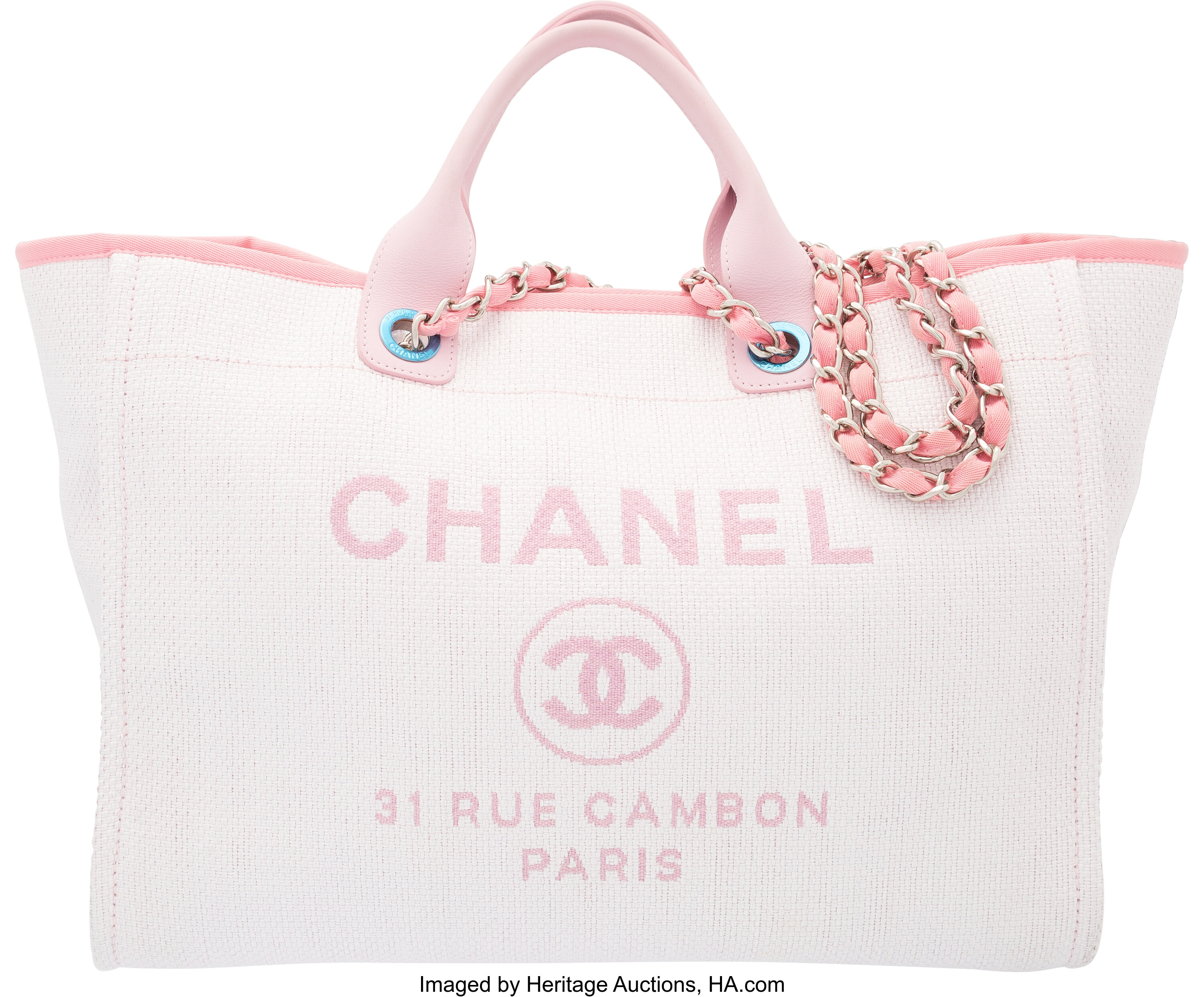 Sold at Auction: CHANEL 31 RUE CAMBON TOTE BAG