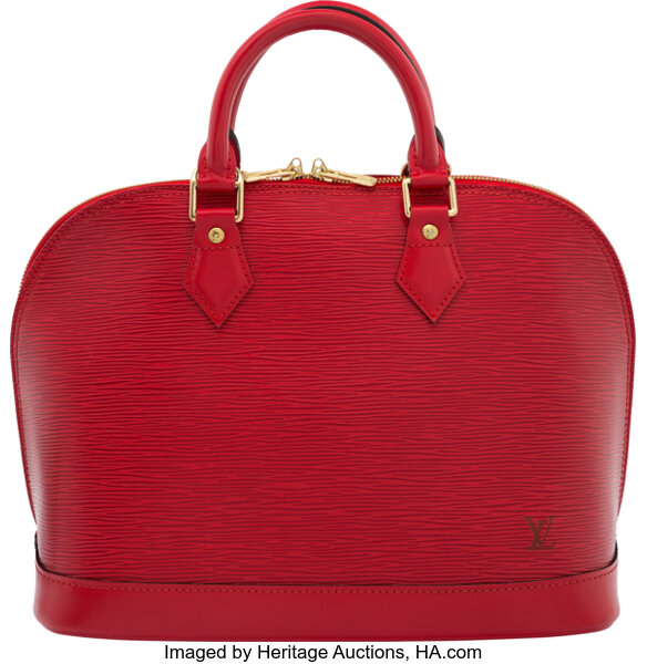 Louis Vuitton Red Epi Leather Alma Bag