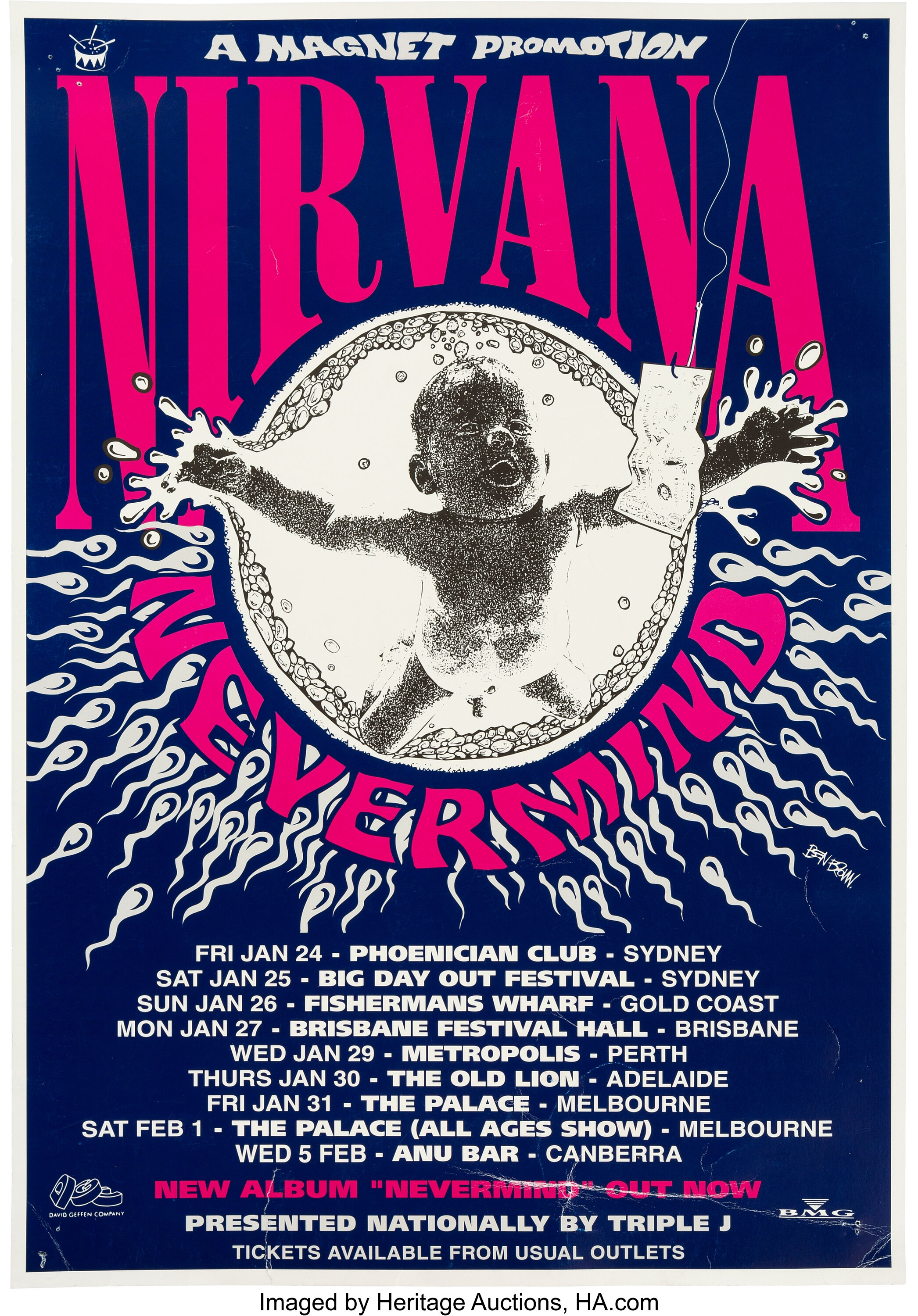 nirvana australian tour 1992