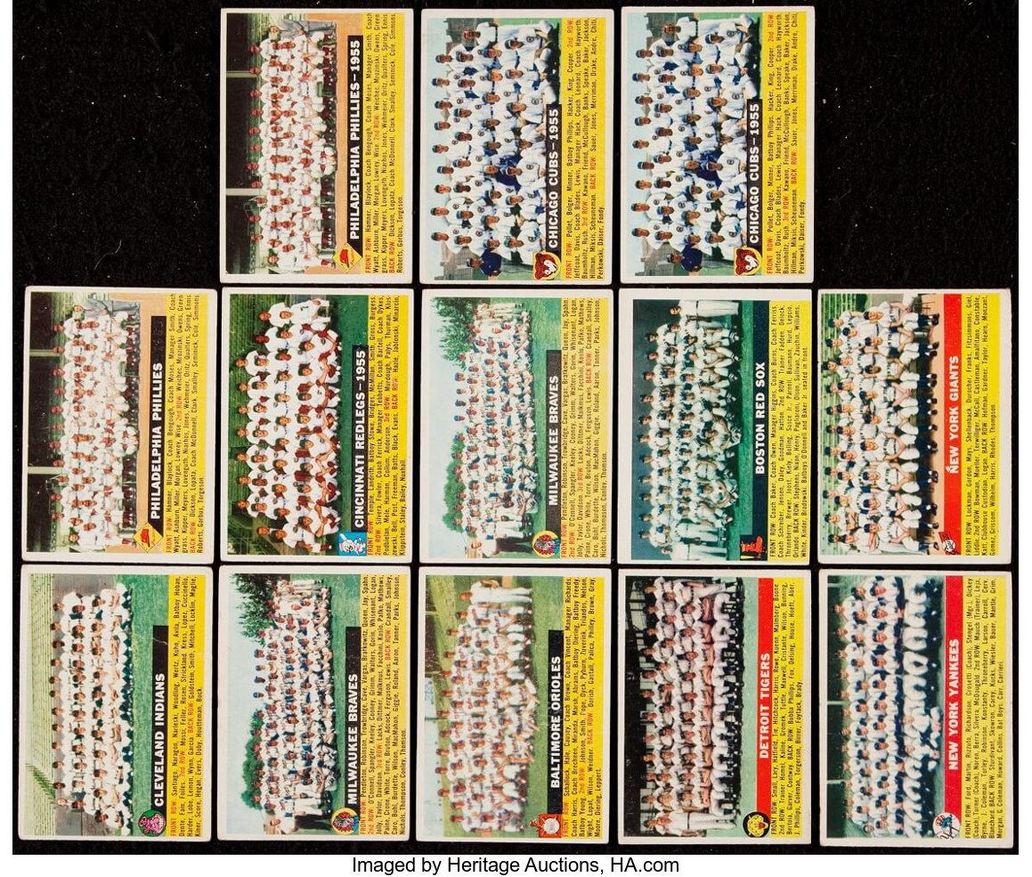 1956 Topps # 1956 Topps Cincinnati Reds Team Set