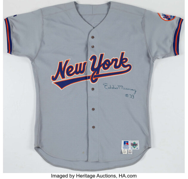  Really Rare Game Used Road Mets Jersey