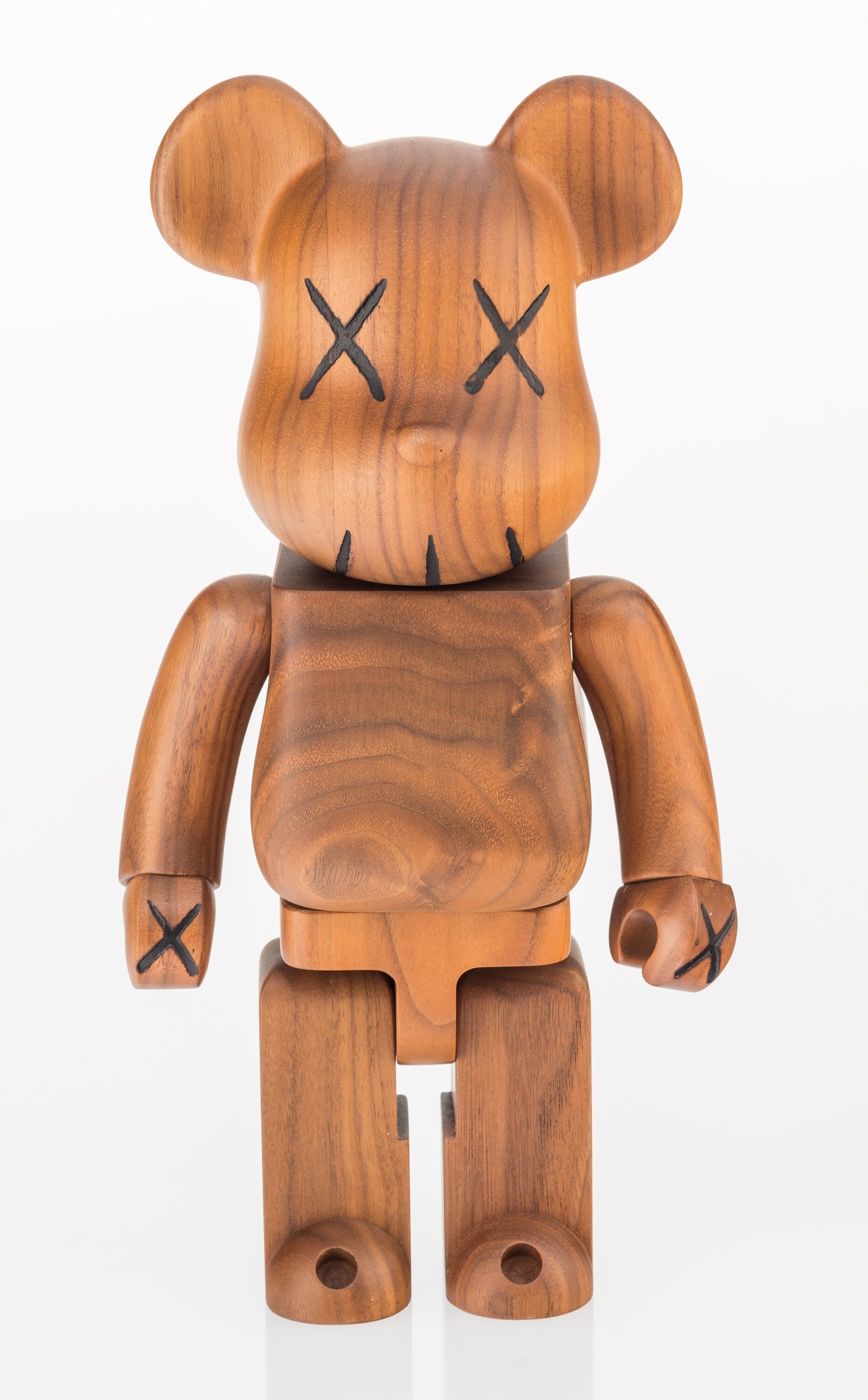 KAWS (American, b. 1974). BWWT 400% Be@rbrick, 2005. Karimoku wood