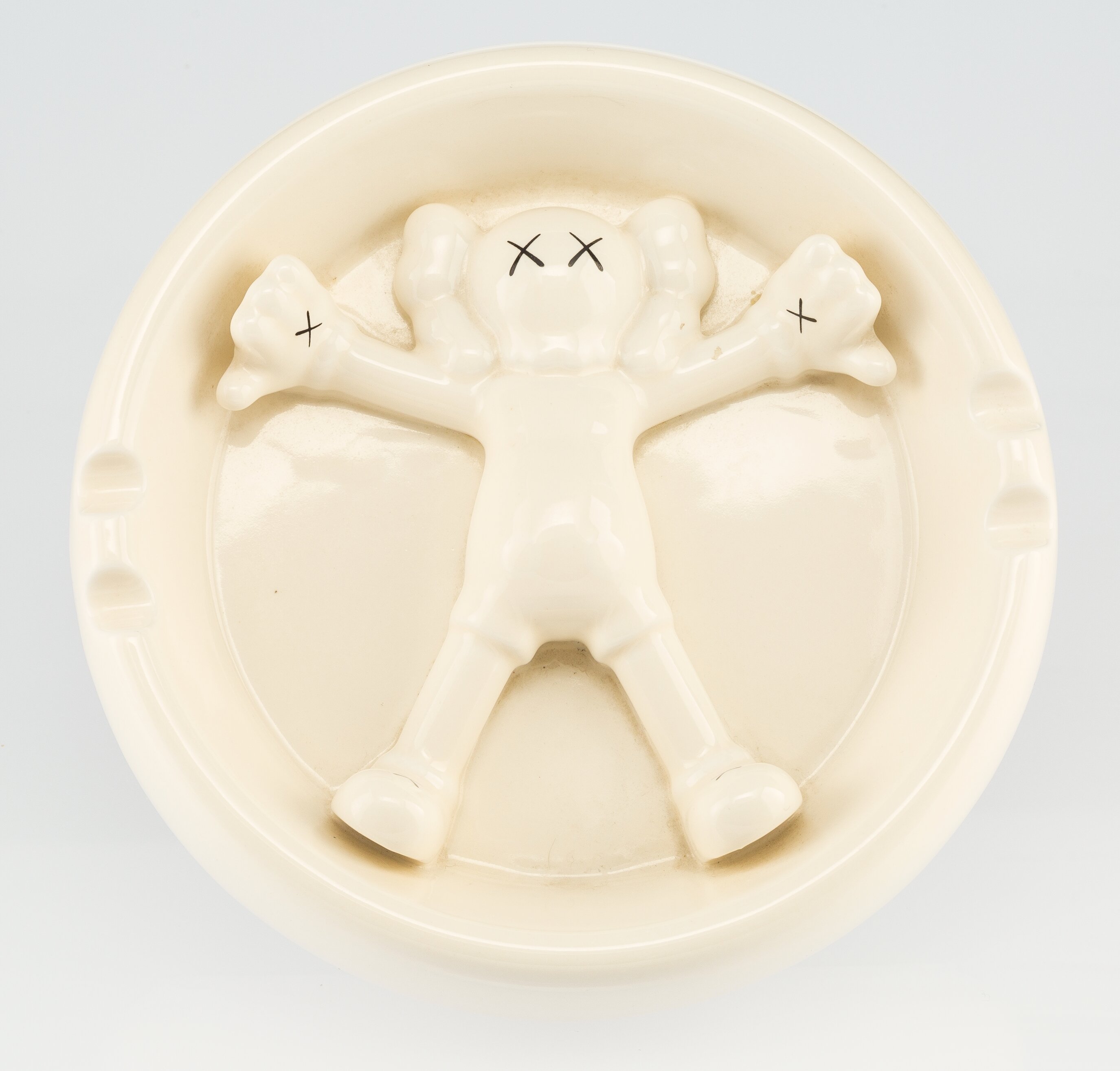 KAWS X Gallery 1950. Original Fake Ashtray, 2008. Whiteware