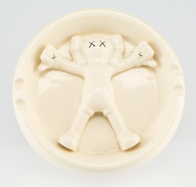 KAWS X Gallery 1950. Original Fake Ashtray, 2008. Whiteware