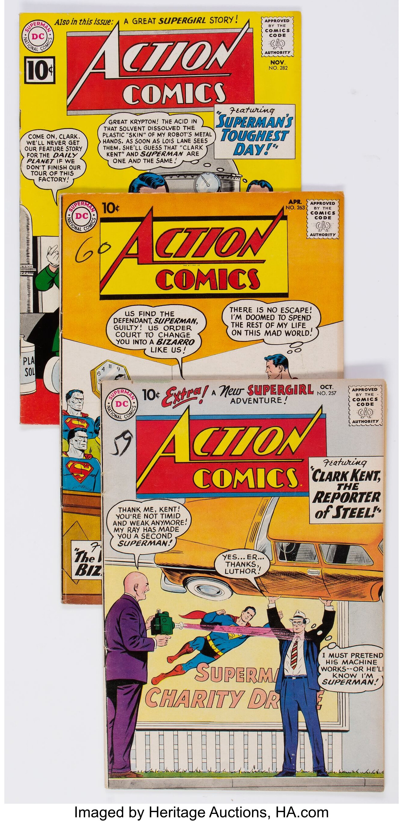 Action Comics Group Of 19 Dc 1959 75 Condition Average Fn Lot Heritage Auctions