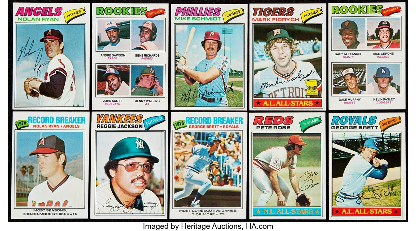 1977 Topps Baseball Complete Set (660).  Baseball Cards Sets