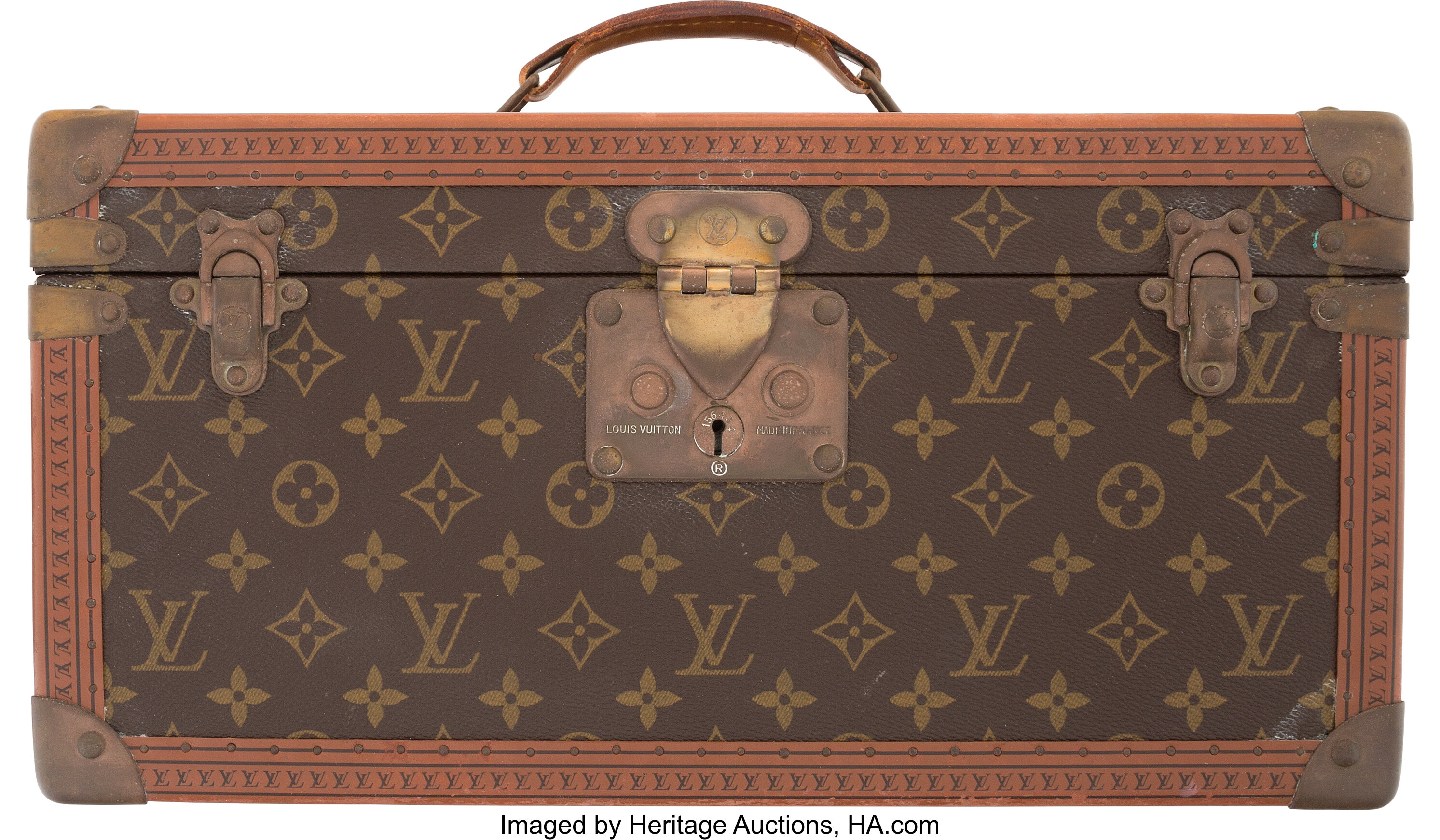 Louis Vuitton Monogram Canvas Cosmetic Case Trunk with Mirror Louis Vuitton