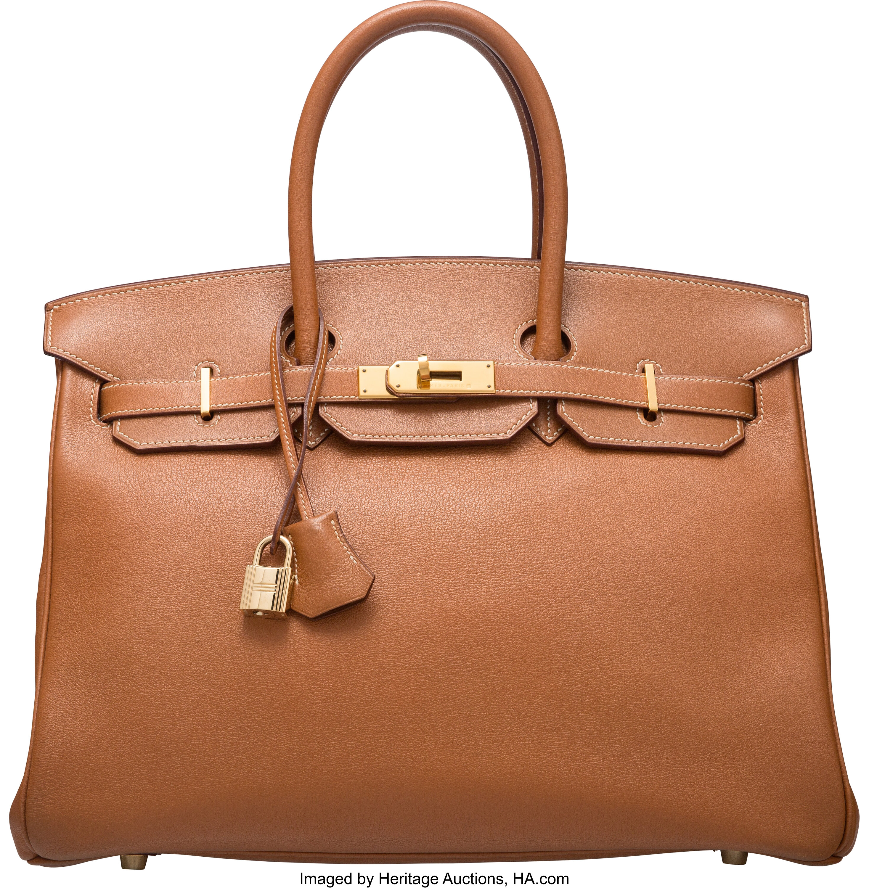 Sold at Auction: Hermès 35cm Leather Birkin Bag