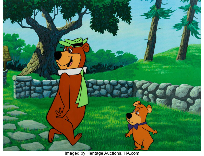 Yogi Bear and Boo-Boo Production Cel (Hanna-Barbera, c. 1970s-80s 