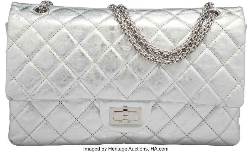 Chanel Reissue 2.55 Flap Bag Quilted Aged Calfskin 227 Silver