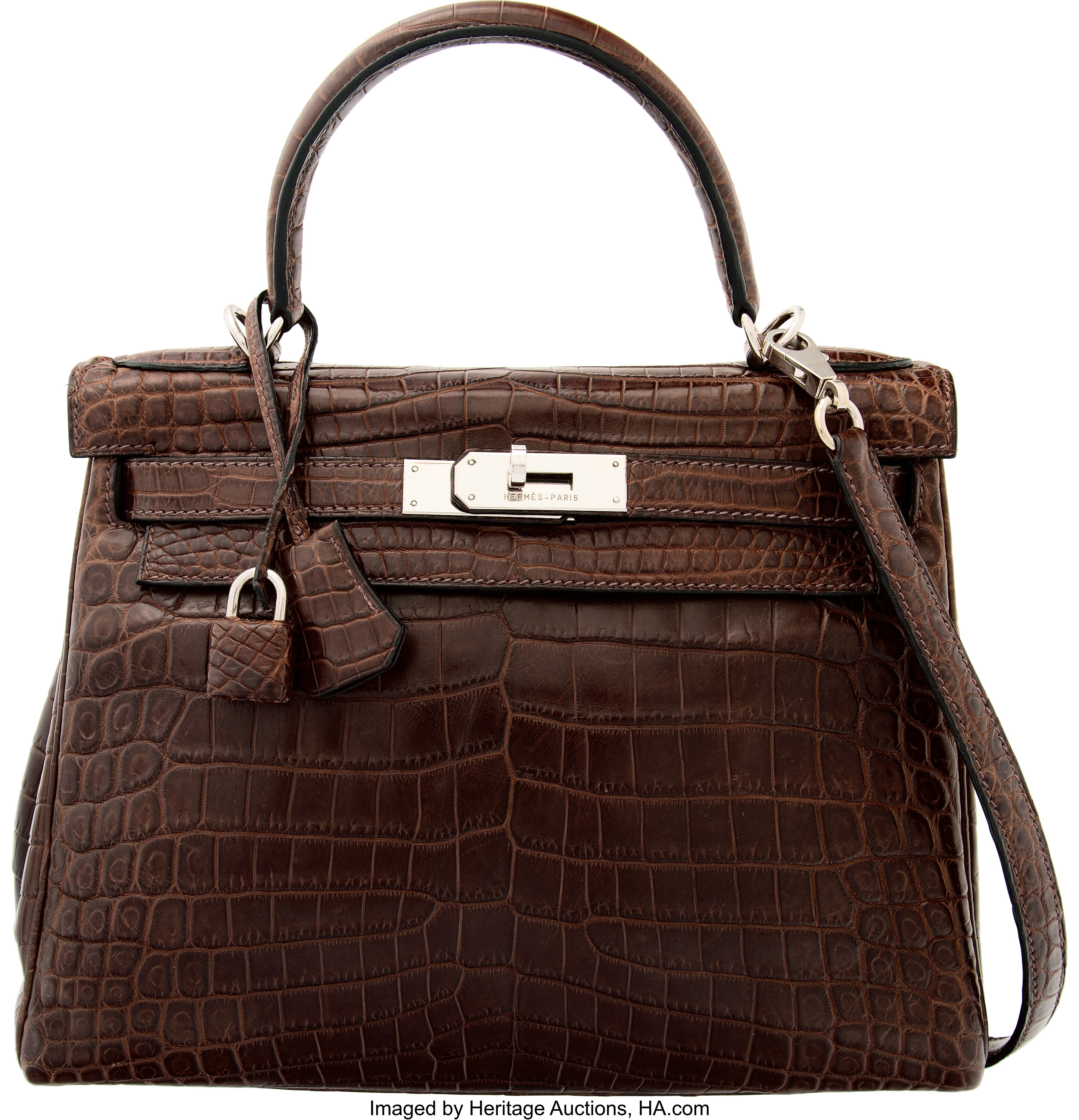 Lot - Hermes Kelly Retourne 25 in Snakeskin