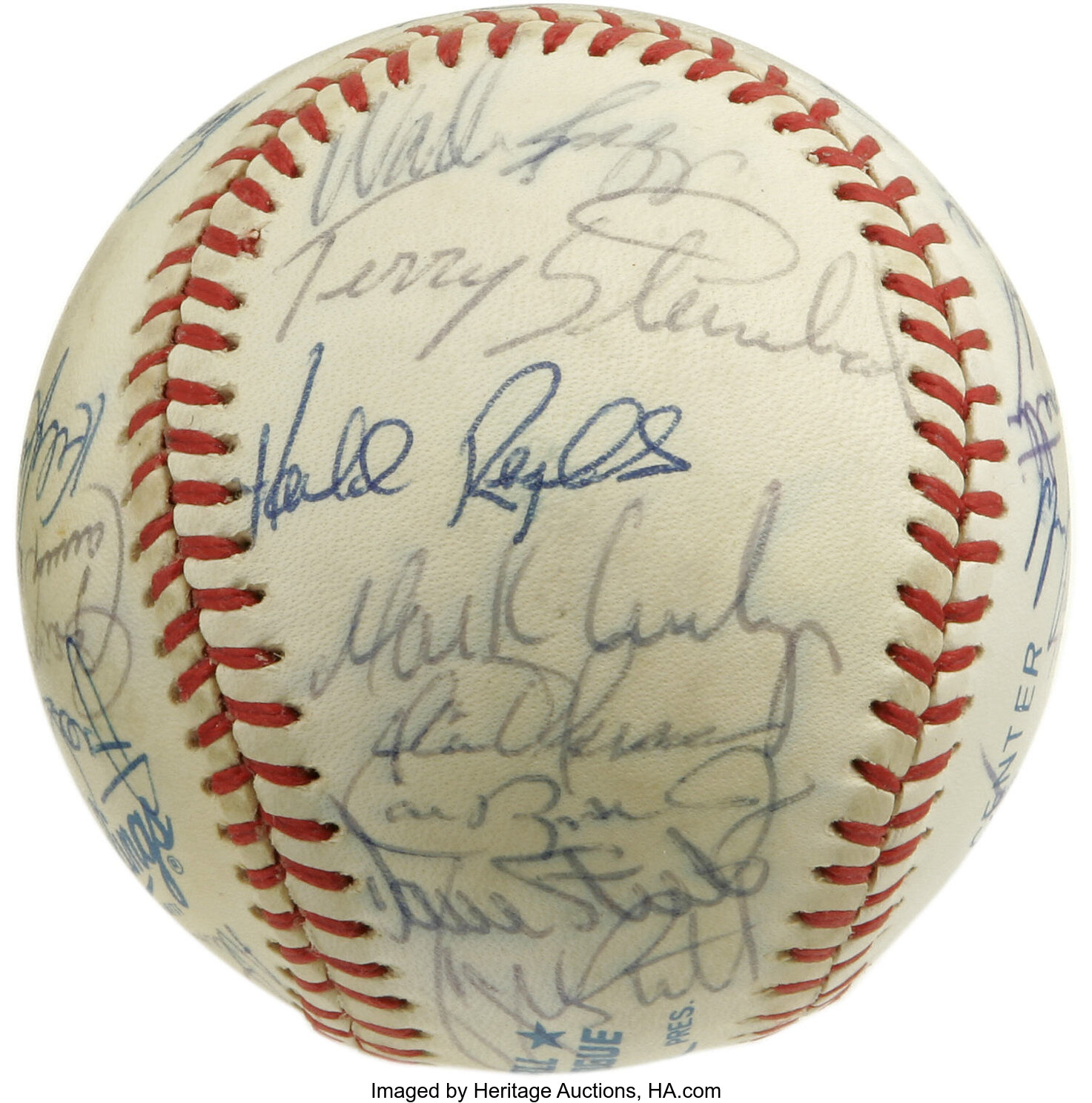 1988 Houston Astros Team Signed Baseball (25 Signatures)., Lot #41193