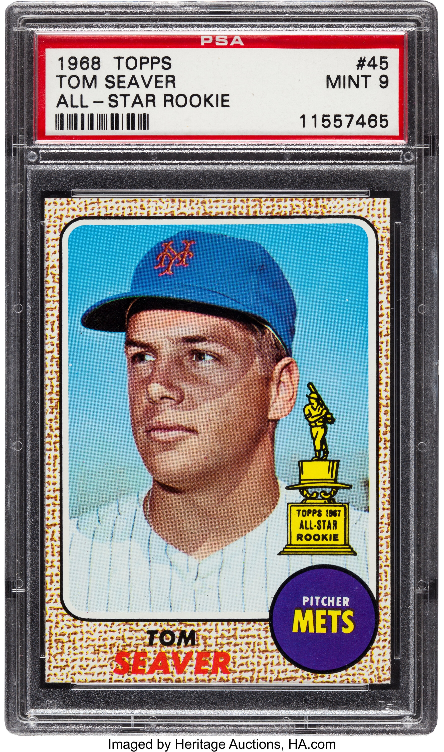 A Complete Set of 1967 Topps Baseball Cards (609/609) Including Graded Tom  Seaver Rookie