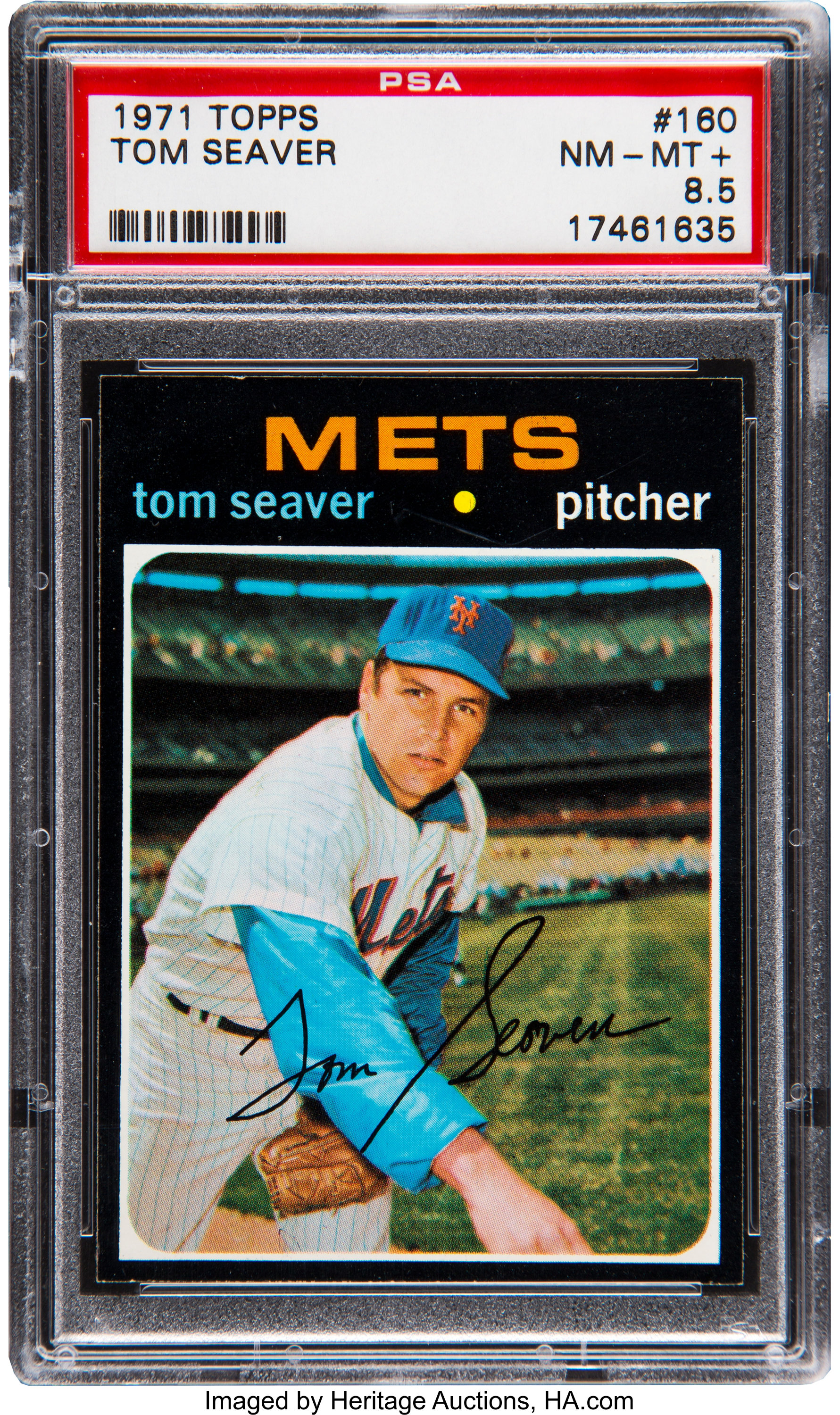 1971 Topps Tom Seaver #160 PSA NM-MT+ 8.5. Baseball Cards, Lot #81389