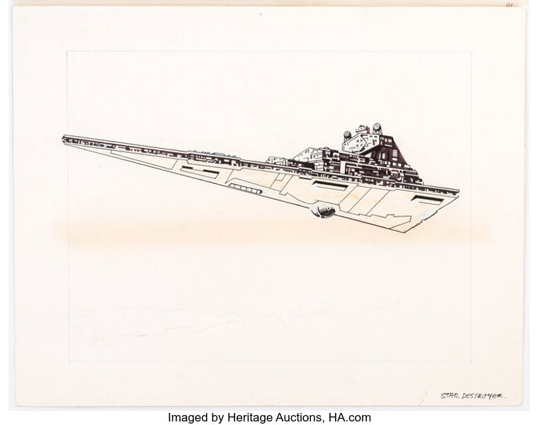 Imperial star 2025 destroyer drawing